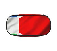 Unkhtt Estuche para lápices de gran capacidad con diseño de bandera de Costa Rica para estudiantes, doble cremallera, para guardar maquillaje, Black, Talla única, Organizador de bolsas