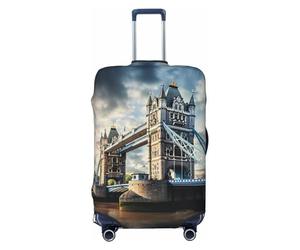 Unkhtt Funda protectora elástica para maleta, diseño histórico del Puente de la Torre Vieja de Londres, para maletas rígidas y blandas, Black, M, Equipaje de mano