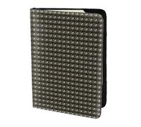 Unkhtt Grass and Dove - Funda tipo cartera para pasaporte de 5.5 pulgadas, para hombres y mujeres, compacta y segura, Black, Talla única