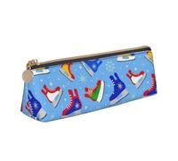 Unkhtt Hockey Elements - Estuche triangular de gran capacidad con estampado creativo para bolígrafos, estudiantes y escuelas universitarias, White, Talla única