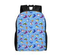 Unkhtt Mochila unisex de gran capacidad con estampado creativo de Hockey Elements para el trabajo, viajes, camping, aventuras al aire libre