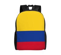 Unkhtt Mochila unisex de gran capacidad con estampado de bandera de Colombia para el trabajo, viajes, camping, aventuras al aire libre