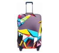 Unkhtt Origami - Funda elástica para maleta, diseño de grúas de papel, multicolor, para maletas de viaje, Black, L, Equipaje de mano