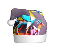 Unkhtt Origami Multicolor Papercraft Grullas 1 impresión sombrero de Papá Noel adulto para vacaciones, Año Nuevo, celebraciones, disfraz de Navidad, accesorio de fiesta