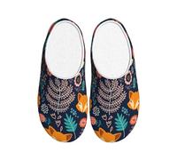 Unkhtt Pantuflas de franela para adultos con estampado de gato, suaves, antibolitas, suela antideslizante, para casa, viajes