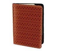 Unkhtt Shining Overlook Print - Funda tipo cartera para pasaporte de 5.5 pulgadas, para hombres y mujeres, compacta y segura, Black, Talla única