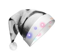 Unkhtt Sombrero de Navidad con diseño de hockey sobre hielo, para hombres y mujeres, accesorio de fiesta festiva de Navidad para Año Nuevo y Navidad