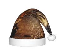 Unkhtt Sombrero de Navidad italiano con estampado de calle vieja para niños, invierno, fiesta de Navidad, Año Nuevo, celebraciones de vacaciones