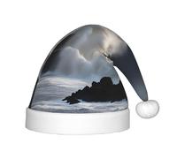 Unkhtt Sombrero de Navidad para niños, diseño de faro en tormenta, para invierno, fiesta de Navidad, Año Nuevo, celebraciones de vacaciones