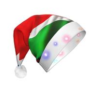 Unkhtt Sombrero de Navidad unisex con la bandera de Costa Rica 1 impresión, accesorio de decoración para fiesta de Año Nuevo, gorro de Navidad