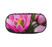 Unkhtt Spring is in The Air Print - Estuche para lápices de gran capacidad con doble cremallera para estudiantes, artículos de papelería escolar, almacenamiento de maquillaje, Black, Talla única