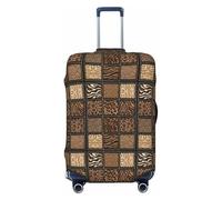 Unkhtt Wild Zoo Print - Funda elástica para maleta, protector de equipaje para maletas rígidas y blandas, Black, XL, Equipaje de mano