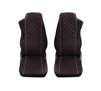 Unknow Fundas de asiento para camión, color negro y gris, para camión diseñado para encajar VolvoFH12 FH16 FH3