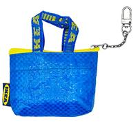 unknow Knölig - Bolsa pequeña con cremallera azul y cadena para llavero