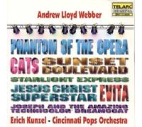 unknown - Erich Kunzel - Andrew Lloyd Webber (Phantom of the Opera, Cats, Evita, Sunset Boulevard, Jesus Christ Superstar, Starlight Express, Joseph and the Amazing Technicolor Dreamcoat) / Cincinnati Pops Orchestra (1996) Audio CD