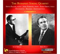 Unknown - Great Performances From the Library of Congress 21; The Budapest String Quartet, Artur Balsam, John Barrows, Boris Kroyt (2005-06-28)