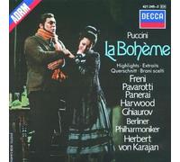 unknown - Puccini - La Bohème / Freni, Pavarotti, Harwood, Berlin Phil., Karajan [Highlights] (1990) Audio CD