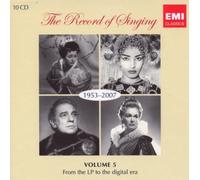 unknown - The Record of Singing, Vol. 5: 1953-2007 - From the LP to the Digital Era by unknown Box set edition (2009) Audio CD