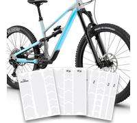 unleazhed Bike Protection BP01 Frame Clear MATT - Protector de cuadro para bicicletas de montaña (fabricado en Alemania, juego completo de protección de cuadro de 35 piezas, extremadamente resistente