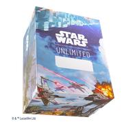 Gamegenic - Star Wars Unlimited Soft Crate - Full-Color Printed & Officially Licensed Durable Deck Box, Holds 60 Double-Sleeved Cards, Perfect for TCGs and LCGs, Battle of Scarif