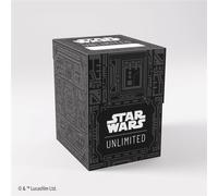Gamegenic, Star Wars: Unlimited Soft Crate - Patrón ilimitado - Capacidad para 60 tarjetas de doble capa, incluye caja de tokens