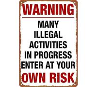 Unlimited Speed Zone Tin Sign Autobahn Inspired Wall-Art 12x8 Inch