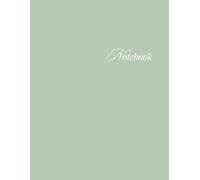 Unlined Large Notebook A4 (8.5" x 11") - 100 Pages - Pastel Green Cover: Blank Sketchbook, Drawing Pad, Writing Journal for Artists, Students, and Creatives