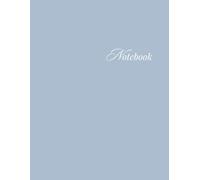 Unlined Large Notebook A4 (8.5"x11") - 100 Pages -: Pastel Blue Cover Blank Sketchbook, Drawing Pad, Writing Journal for Artists, Students, and Creatives