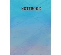 Unlined Notebook: Large 8.25 x 11 Blank Journal with 112 Pages for Writing, Sketching, Note Taking, School, Office and Everyday Use. Teal Pattern