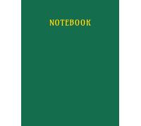 Unlined Notebook: Large 8.5 x 11 inches Blank Journal with 112 Pages for Writing, Sketching, Note Taking, School, Office and Everyday Use. (Emerald Green)