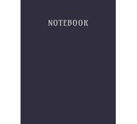 Unlined Notebook: Large 8.5 x 11 inches Blank Journal with 112 Pages for Writing, Sketching, Note Taking, School, Office and Everyday Use. (Anthracite Gray)