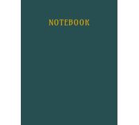 Unlined Notebook: Large 8.5 x 11 inches inches Blank Journal with 112 Pages for Writing, Sketching, Note Taking, School, Office and Everyday Use. (Dark Teal)