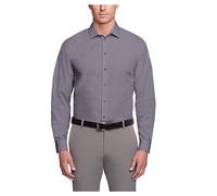 Unlisted by Kenneth Cole Mens Regular Fit Solid Dress Shirt, Graphite, 16-16.5 Neck 34-35 Sleeve Large US