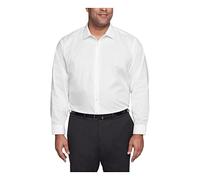 Unlisted by Kenneth Cole Solid Dress Shirts Camisa de Vestir, Blanco, 3XL Gran (48 cm Cuello 86/89 cm Manga) para Hombre