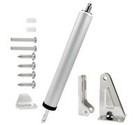 Unlorspy Storm - Cierrapuertas ajustable, resistente, neumático, para puertas mosquiteras de 15 a 35 kg y puertas de seguridad (plateado)