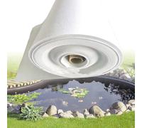 unmjgybc Láminas para estanque para la cría de peces, 2 x 27 m, dos tejidos, una membrana HDPE para una mayor integridad estructural