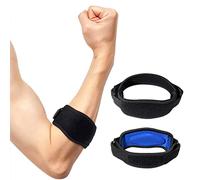 Unnderwiss 2 piezas Codera coderas epicondilitis Diseñada para tenistas y golfistas. Con una cómoda almohadilla de compresión de EVA para aliviar el dolor del codo de tenista