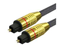 Unnderwiss cable optico audio digital 2m Toslink Cable optico Tecnología envolvente ac3 y dts Apto para televisores, PC, equipos de música, CD/DVD/DRT/LD y otros dispositivos con puertos Toslink