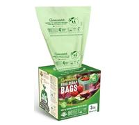 UNNI ASTM D6400 100% compostables Bolsas de Basura, de 3 galones, 11,35 litros, 100 Unidades, Extra Gruesa de 0,71 milésimas de Pulgada, BPI Estados Unidos y Europa Ok Compost Home Certificados