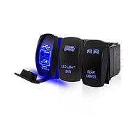 UNNIQ Rocker interruptor luces traseras LED barra de luz 2USB Power Charger Switch Fit para ATV adecuado para mayo -BEN Fit para Maverick X3 Fit for Polaris Fit for Ranger Fit for Rzr Boot SUV