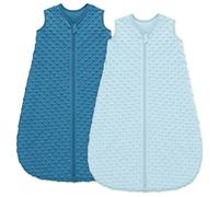 Unnivoll Saco de Dormir Bébé 12-18 Meses, Saco Dormir Bebe Invierno TOG 1.5, Súper Cálido para Unisex Niñas Niños 84 cm Azul Cielo