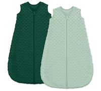 Unnivoll Saco de Dormir Bébé 12-18 Meses, Saco Dormir Bebe Invierno TOG 1.5, Súper Cálido para Unisex Niñas Niños 84 cm Verde Bosque