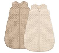 Unnivoll Saco de Dormir Bébé 6-12 Meses, Saco Dormir Bebe Invierno TOG 1.5, Súper Cálido para Bébé Recien Nacido Niñas Niños 78 cm Café
