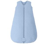 Unnivoll Saco De Dormir Bebe Invierno 0-6 Meses, Saco Dormir Bebe TOG 2.5, Tela 100% Algodón, Súper Cálido para Unisex Niños Y Niñas 58-66cm Azul