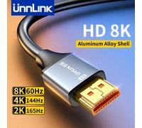Unnlink Cable HDMI 8K para TV Box PS5 USB HUB Certificado Ultra Alta Velocidad 8K @ 60Hz Cable HDMI 48Gbps eARC Dolby Vision 8K60Hz