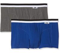 Unno Dim Basic Algodón Elástico Bóxer, Hombre, Azul (Azul Atlántico/Gris Oscuro 6um), X-Large (Tamaño del Fabricante: 5)