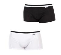 Unno DIM Basic Algodón Elástico, Bóxer Hombre, Blanco/Negro (White/Black), XXL (Tamaño del fabricante:6)