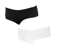 Unno Dim Basic Algodón elástico Pack x2 Dim Basic Braguita, Blanco (Negro/Blanco 0ca), (Tamaño del Fabricante:36/38) 2 para Mujer
