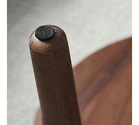 UNNS Mesa Auxiliar Mesa Final Mesa de Madera Mesa de café Mesa de café Pequeña Mesa de Estar Balcón Balcón de Balcón, Negro (Size : Small)