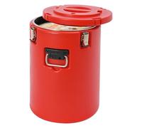 Unnsiapit Recipiente aislado para bebidas, 40 litros, enfriador de alimentos de acero inoxidable para bebidas calientes y frías, cubo de almacenamiento de hielo para fiestas comerciales, bufé